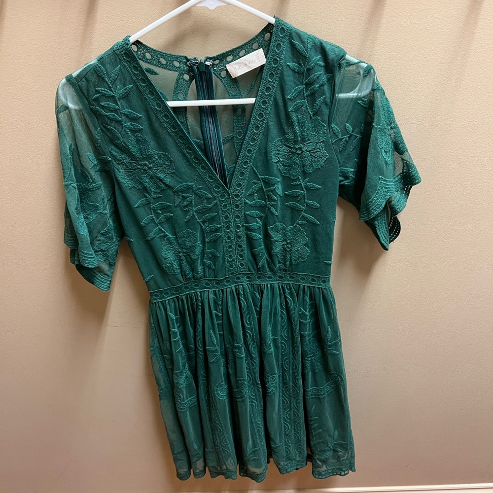 Altar’d State Green Lace Dress